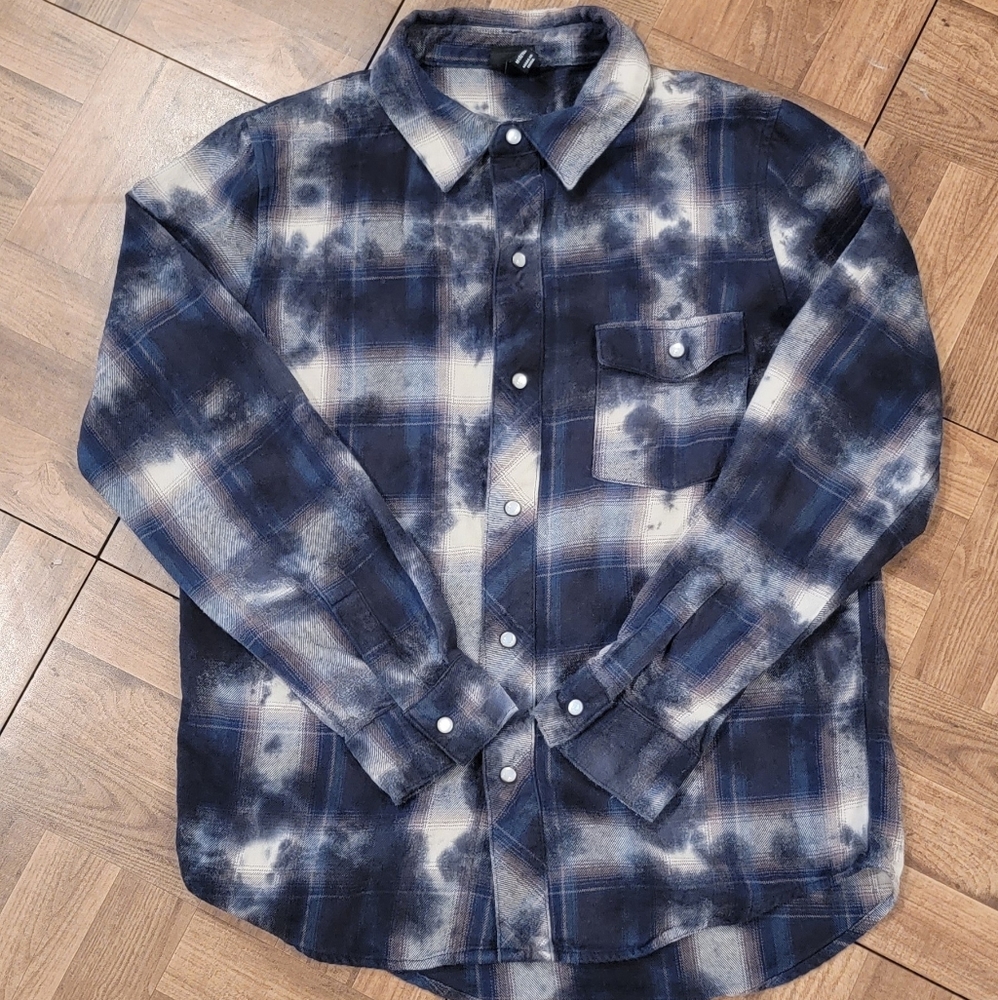 Art Class Button Up Flannel Shirt (sz8)